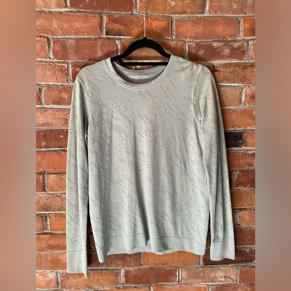 LULULEMON swiftly relaxed long sleeve shirt painted camo silver blue 2022 - Picture 3 of 8
